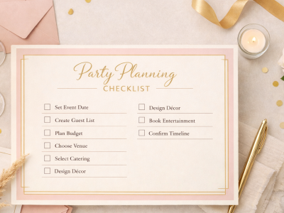 The Ultimate Party Planning Checklist: Steps Every Host Should Follow